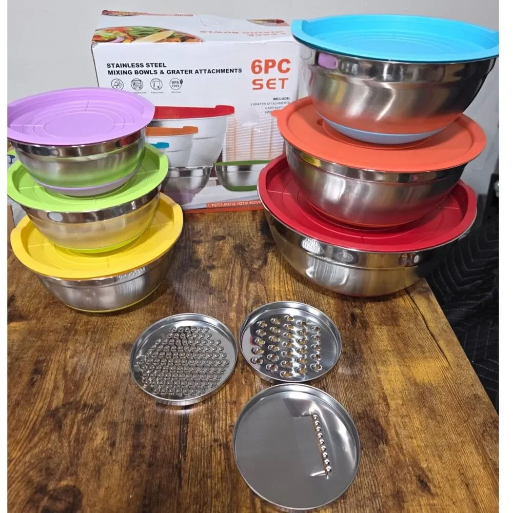 Mixing Bowls, Stainless steel.
